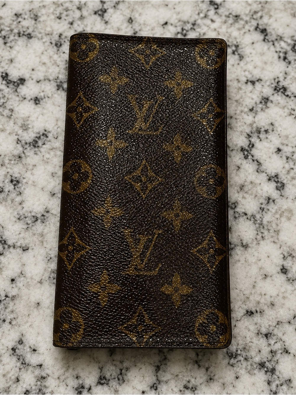 Vintage Louis Vuitton Monogram Long Wallet Checkbook Holder